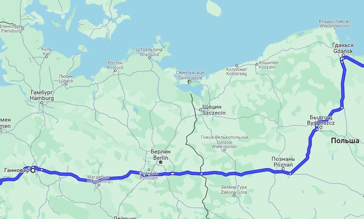 Автобус Калининград Билефельд